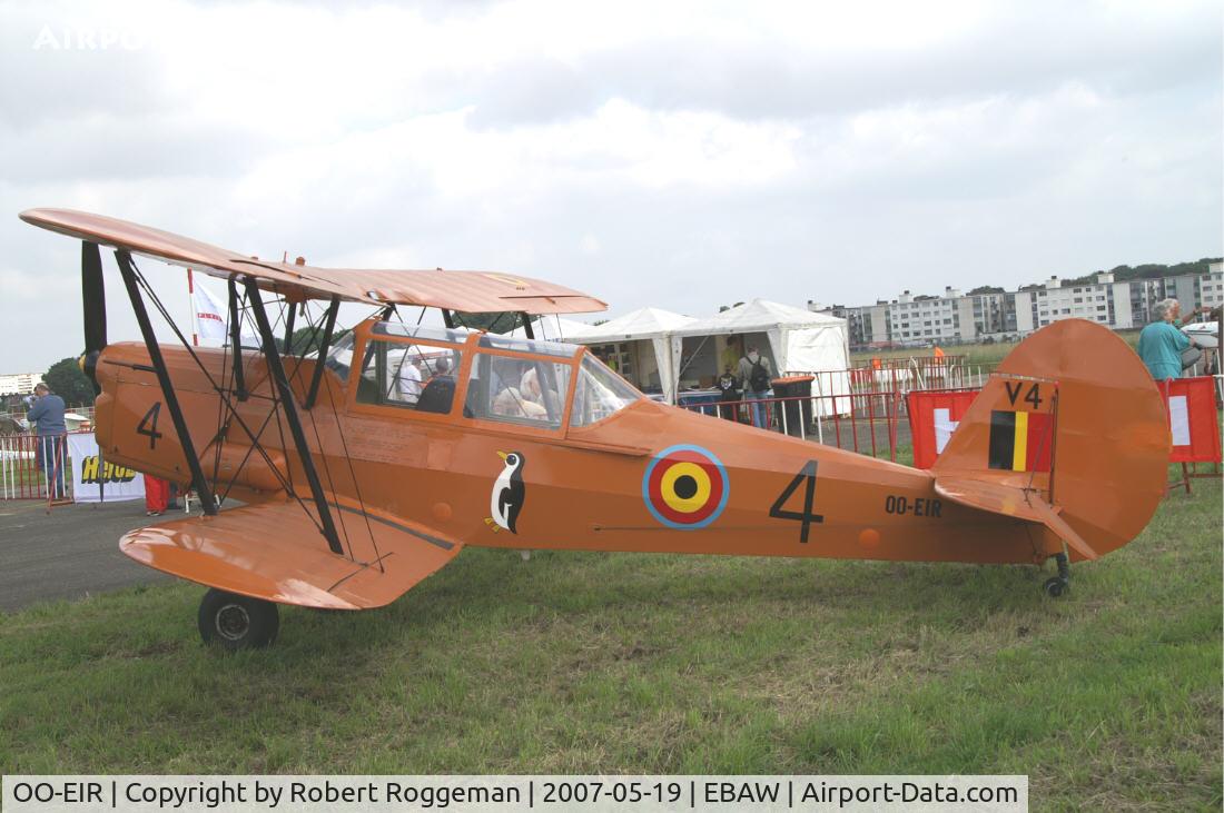 OO-EIR, 1948 Stampe-Vertongen SV-4B C/N 1144, Ex.V-4 Belgian Air Force.Picture taken at 17 th Antwerp Stampe Fly In.