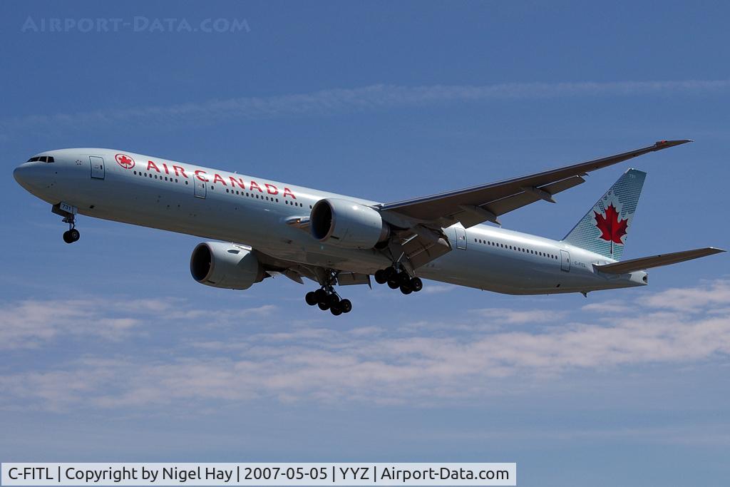 C-FITL, 2007 Boeing 777-333/ER C/N 35256, Arrival from LHR Rwy 05
