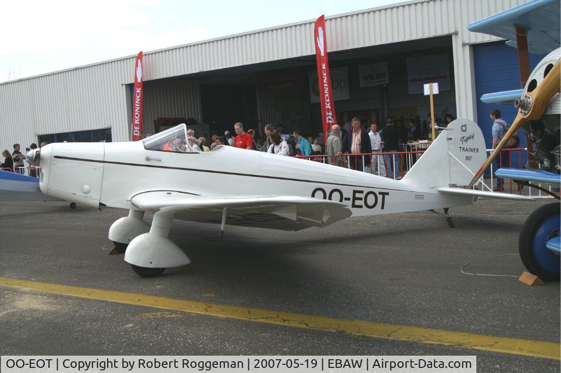 OO-EOT, 1937 Avions Fairey Tipsy B C/N 18, 17 th Antwerp Stampe Fly in.There was also an Ercoupe fly in.