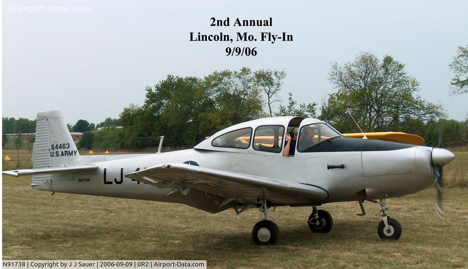 N91738, 1946 North American Navion (NA-145) C/N NAV-4-463, 1946 Ryan NAVION A