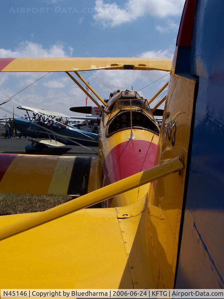 N45146, 1940 Naval Aircraft Factory N3N-3 C/N 4393, Tail view