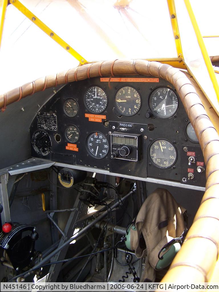 N45146, 1940 Naval Aircraft Factory N3N-3 C/N 4393, Cockpit