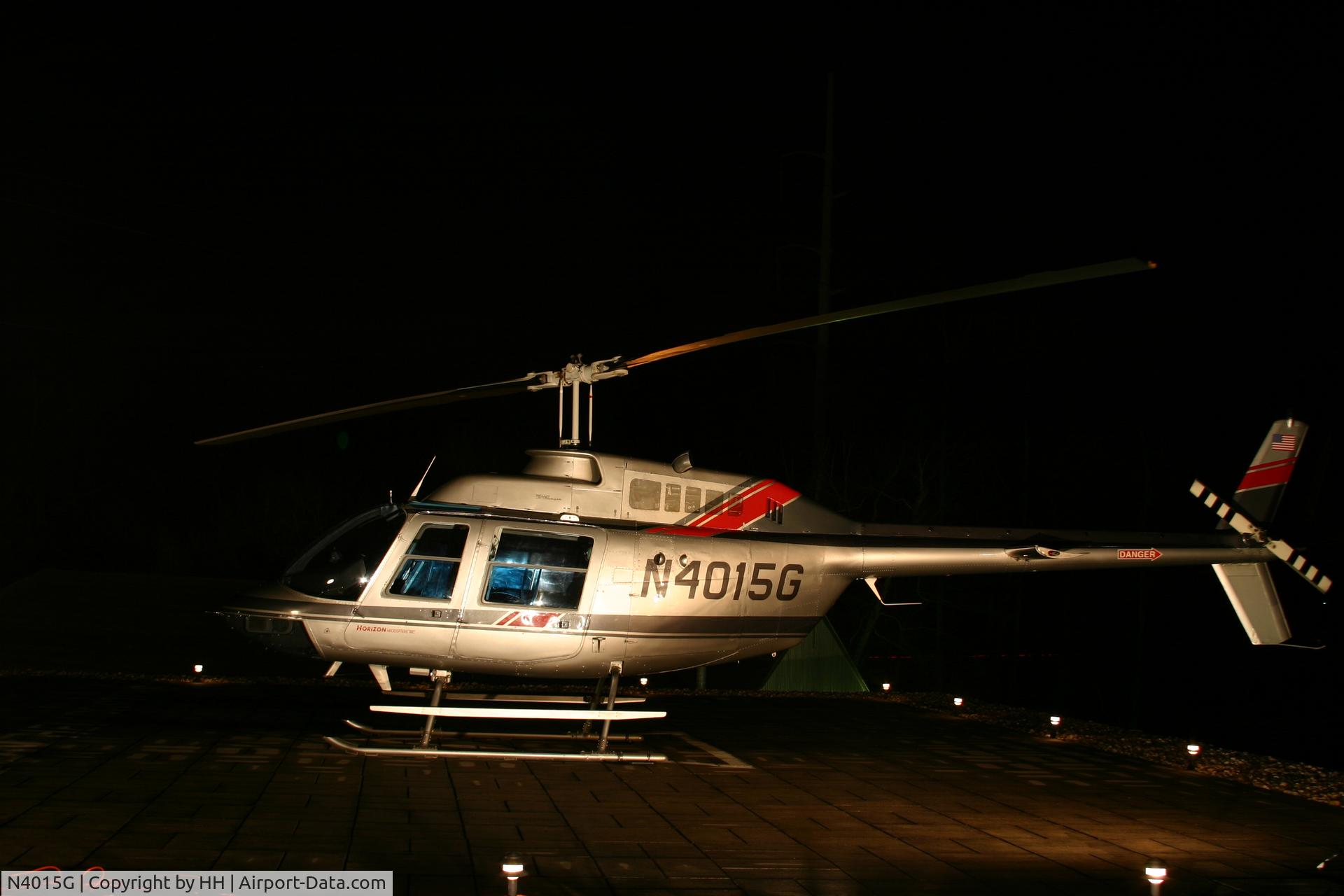 N4015G, 1968 Bell 206B C/N 178, Horizon Helicopter's Rooftop Helipad