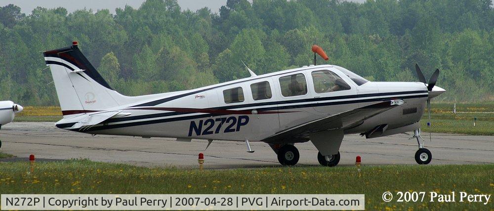 N272P, Raytheon Aircraft Company A36 Bonanza C/N E-3626, One of two planes sitting by their lonesome on this overcast day