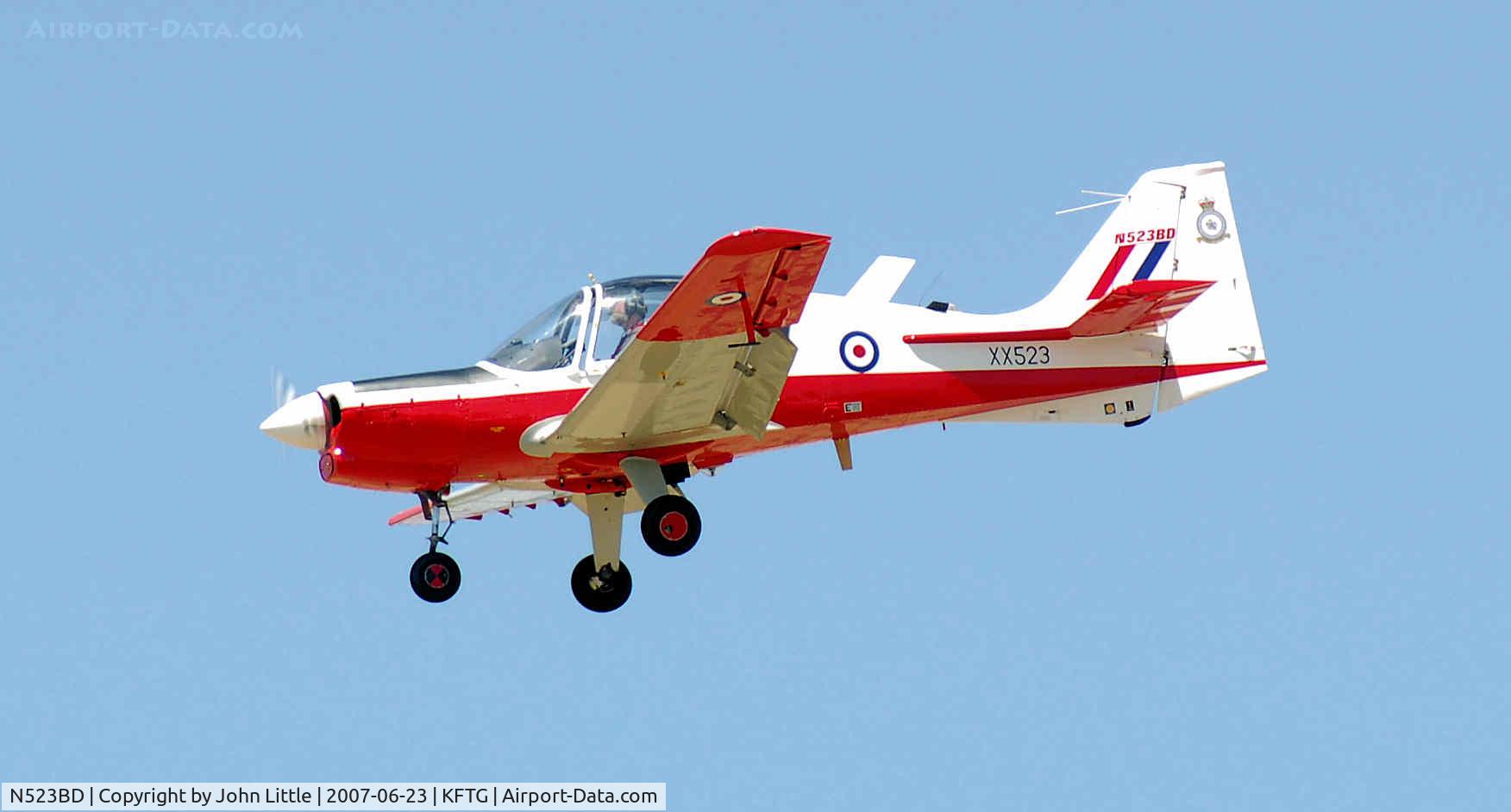 N523BD, 1973 Scottish Aviation Bulldog T.1 C/N BH120/209, EAA Fly-In - Front Range
