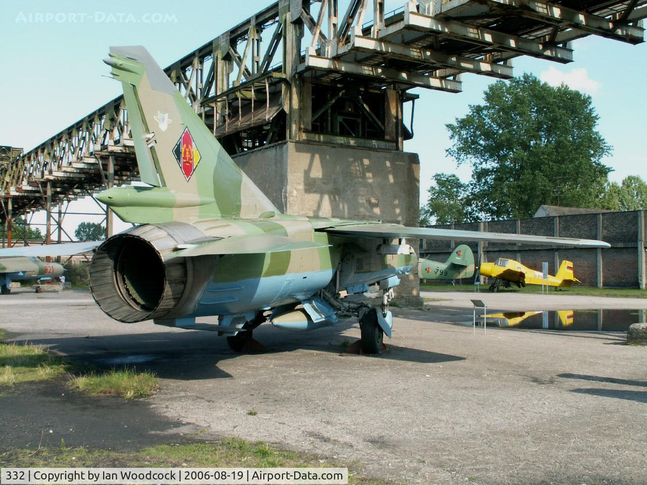 332, Mikoyan-Gurevich MiG-23ML C/N 0390324625, Mikoyan-Gurevich MiG 23ML/Preserved at Peenemunde