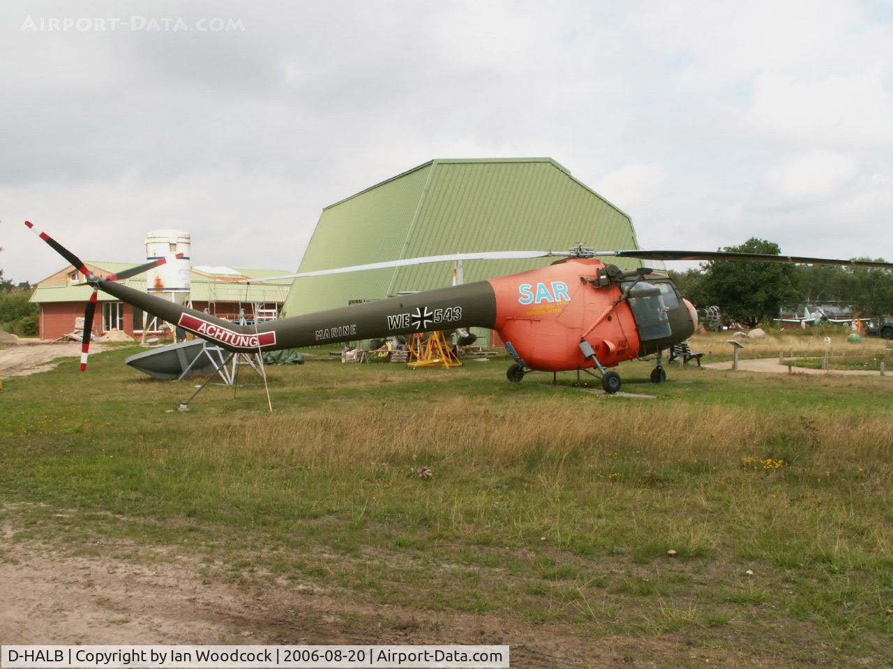 D-HALB, Bristol 171B Sycamore HR.52 C/N 13476, Bristol B.171 Mk52 Sycamore/Preserved Nordholz Aeronauticum (marked as WE+543)