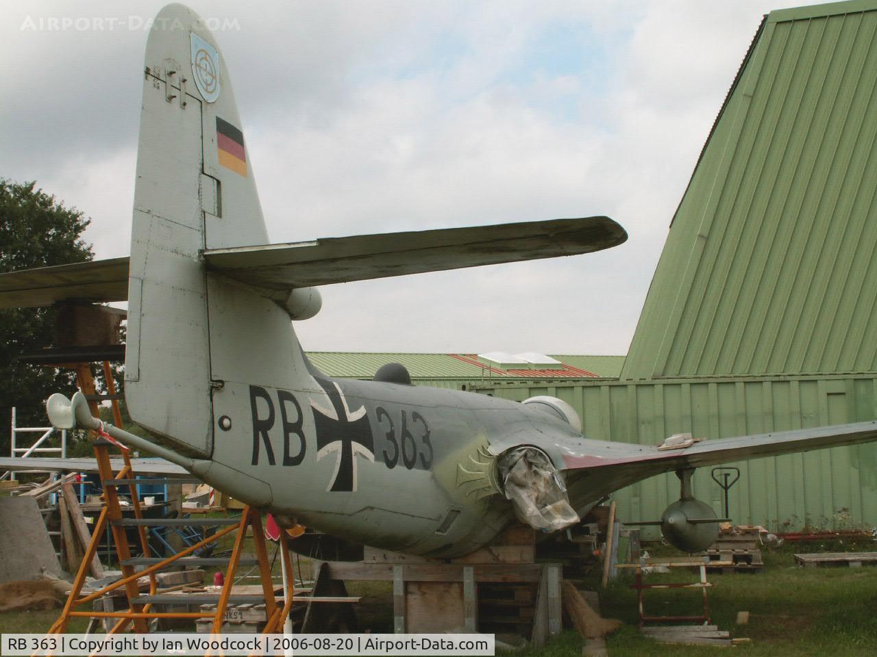 RB 363, Hawker Sea Hawk Mk.101 C/N 6707, Hawker Sea Hawk Mk.101/Preserved Nordholz Aeronauticum