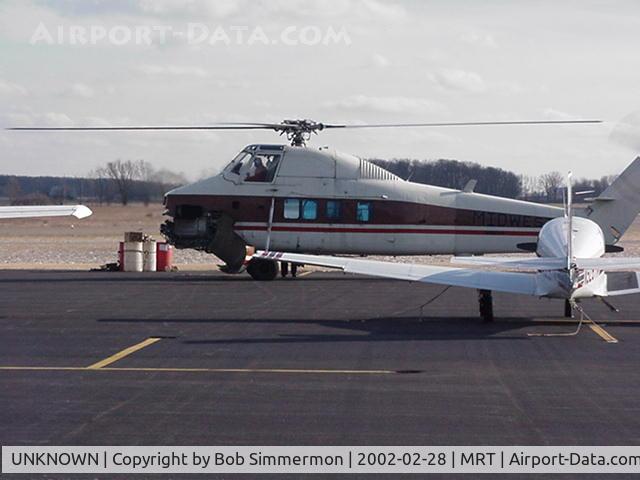 UNKNOWN, , Midwest Helicpoters S58 getting an unscheduled engine replacement on the ramp at Marysville, OH.  First run-up test.