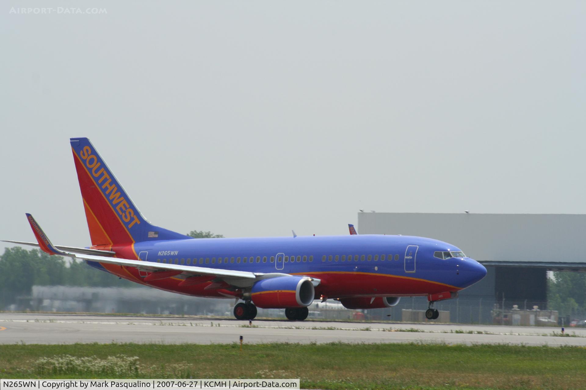 N265WN, 2007 Boeing 737-7H4 C/N 32522, Boeing 737-700