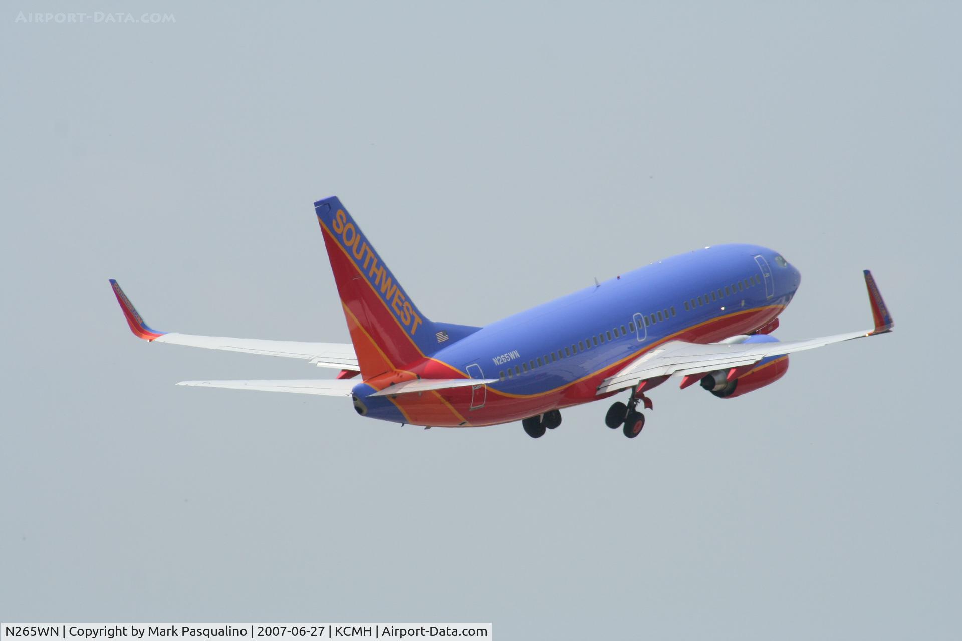 N265WN, 2007 Boeing 737-7H4 C/N 32522, Boeing 737-700