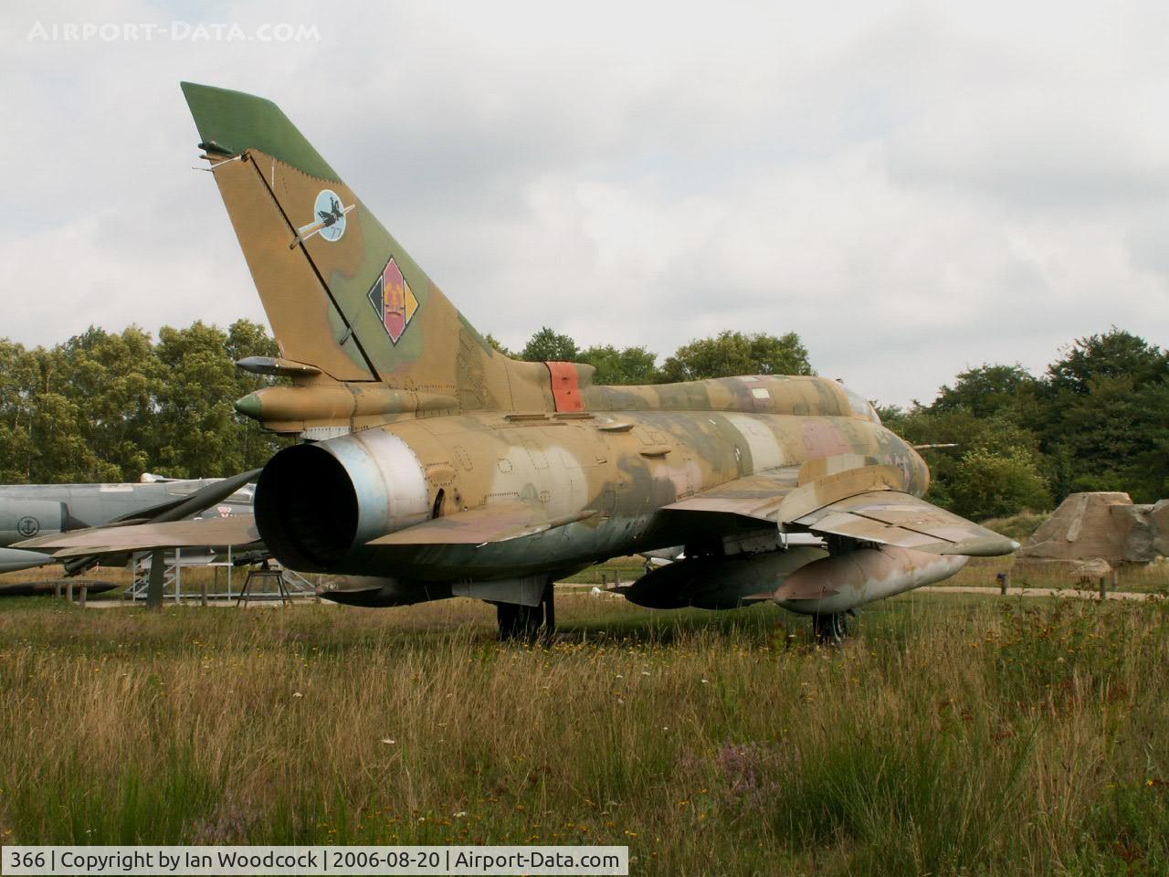 366, Sukhoi Su-22M-4 C/N 25512, Sukhoi Su-22 M-4K/Preserved Nordholz Aeronauticum (carries East German marks 366)
