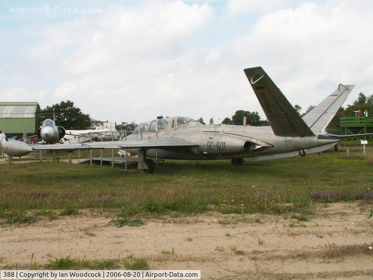 388, Fouga CM-170R Magister C/N 388, Fouga CM-170R/Preserved Nordholz Aeronauticum (marked as SC+601)