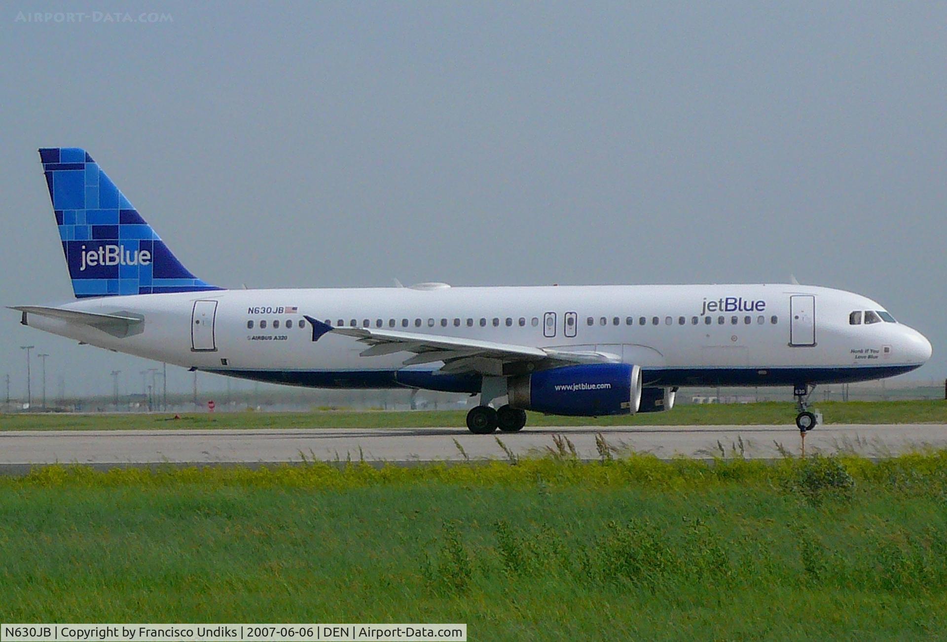 N630JB, 2005 Airbus A320-232 C/N 2640, Honk if you love blue.
