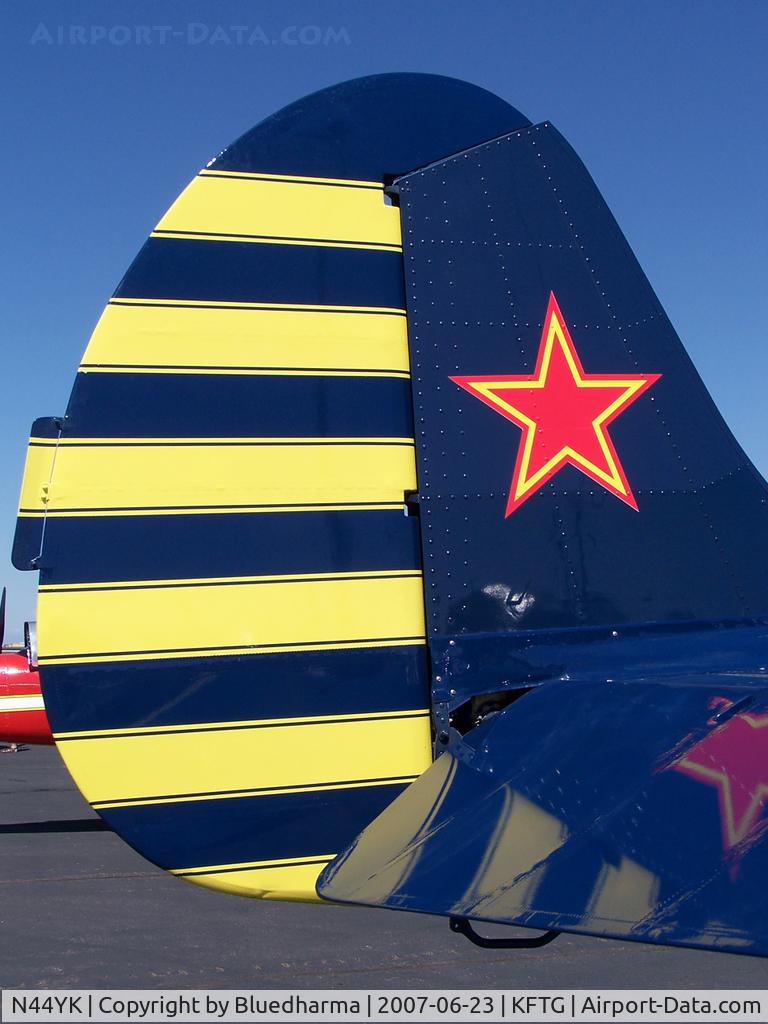 N44YK, 1987 Yakovlev Yak-52 C/N 877402, Tail Detail