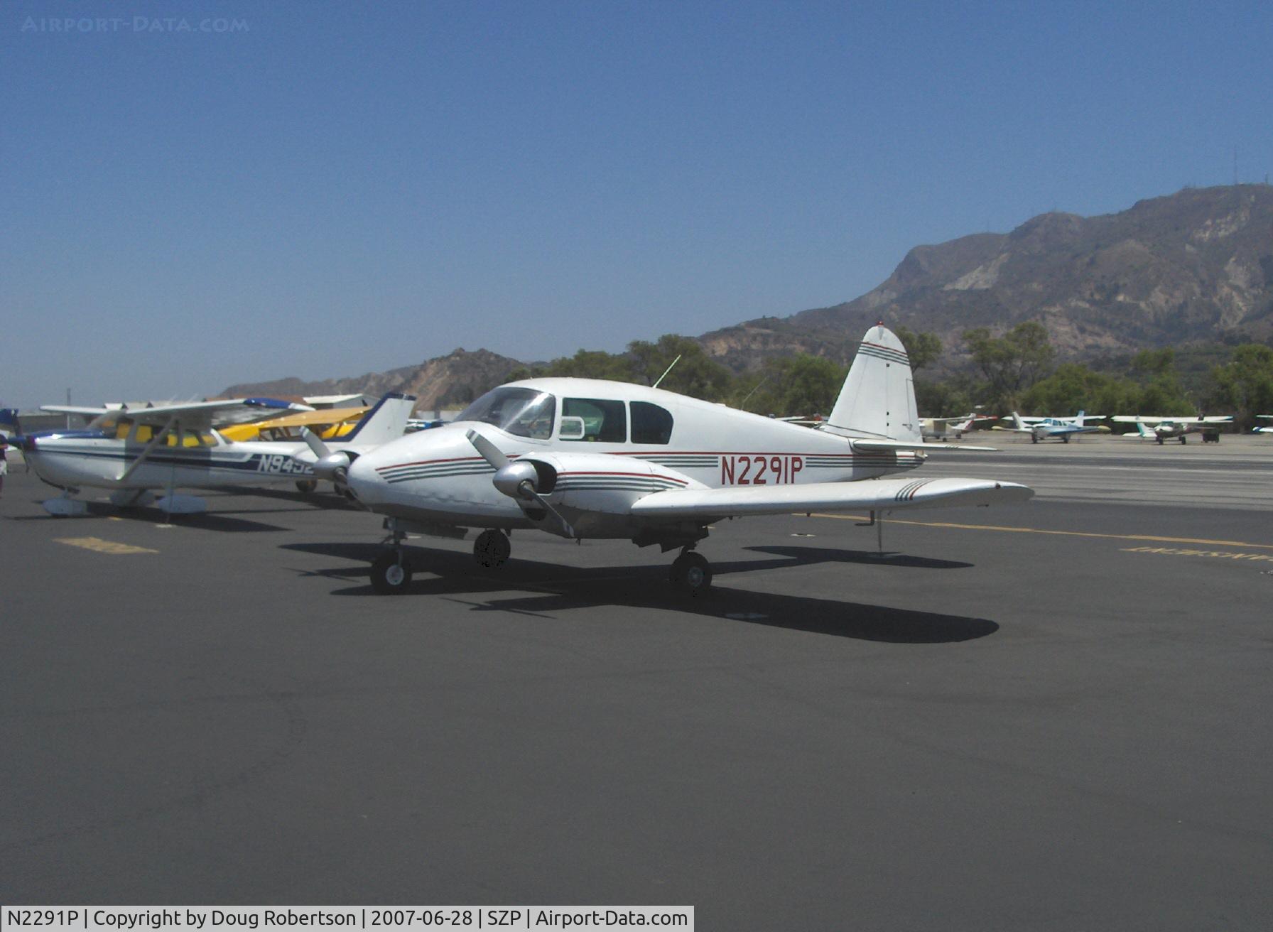 N2291P, 1957 Piper PA-23 Apache C/N 23-902, 1957 Piper PA-23-150 APACHE, two Lycoming O-320s 150 Hp each