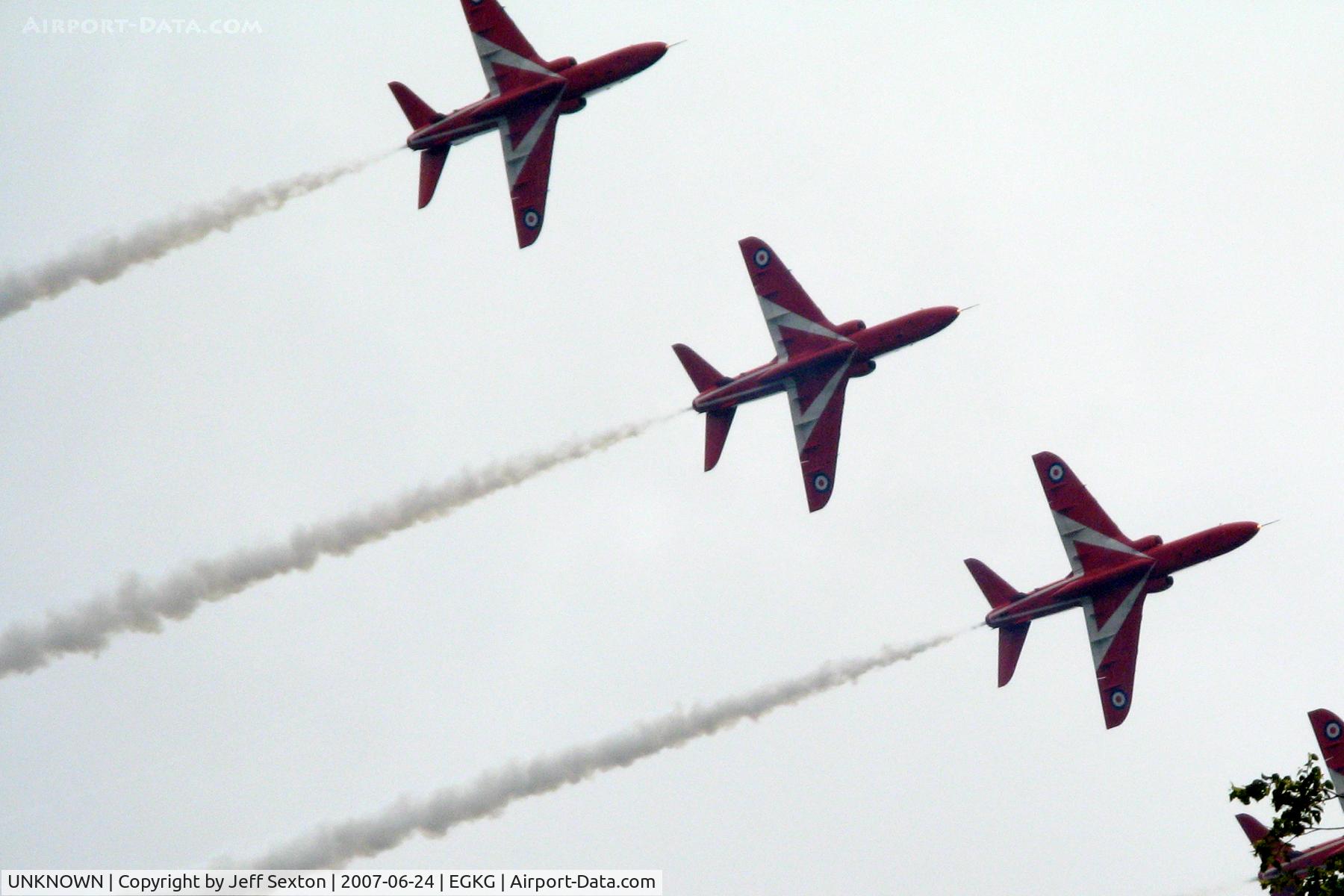 UNKNOWN, , RAF Red Arrows Display Team at the 2007 Festival of Speed, Goodwood