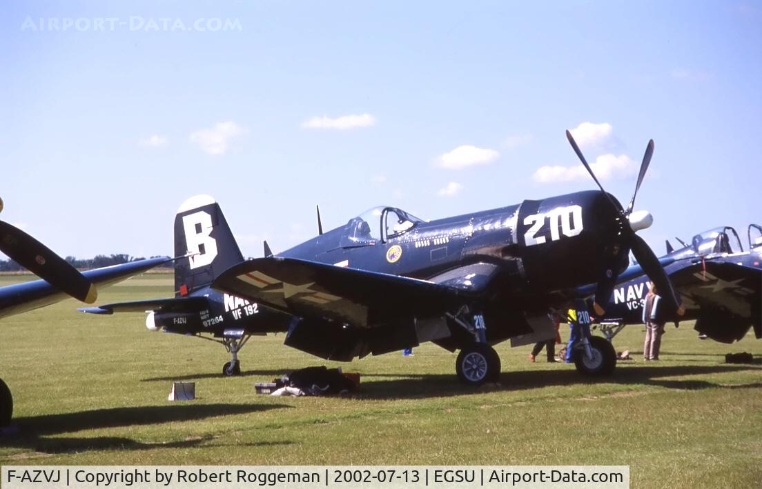 F-AZVJ, 1945 Vought F4U-4 Corsair C/N 9418, U.S.NavyVF-192 210 B