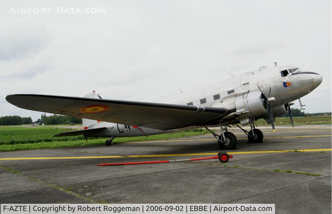 F-AZTE, 1943 Douglas C-47A-1-DL  Skytrain C/N 9172, In early Belgian Air Force colors.K-24 CW X.