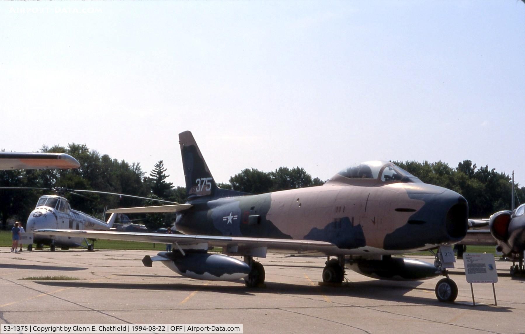 53-1375, 1953 North American F-86H-10-NH Sabre C/N 203-147, F-86H at the old Strategic Air Command Museum