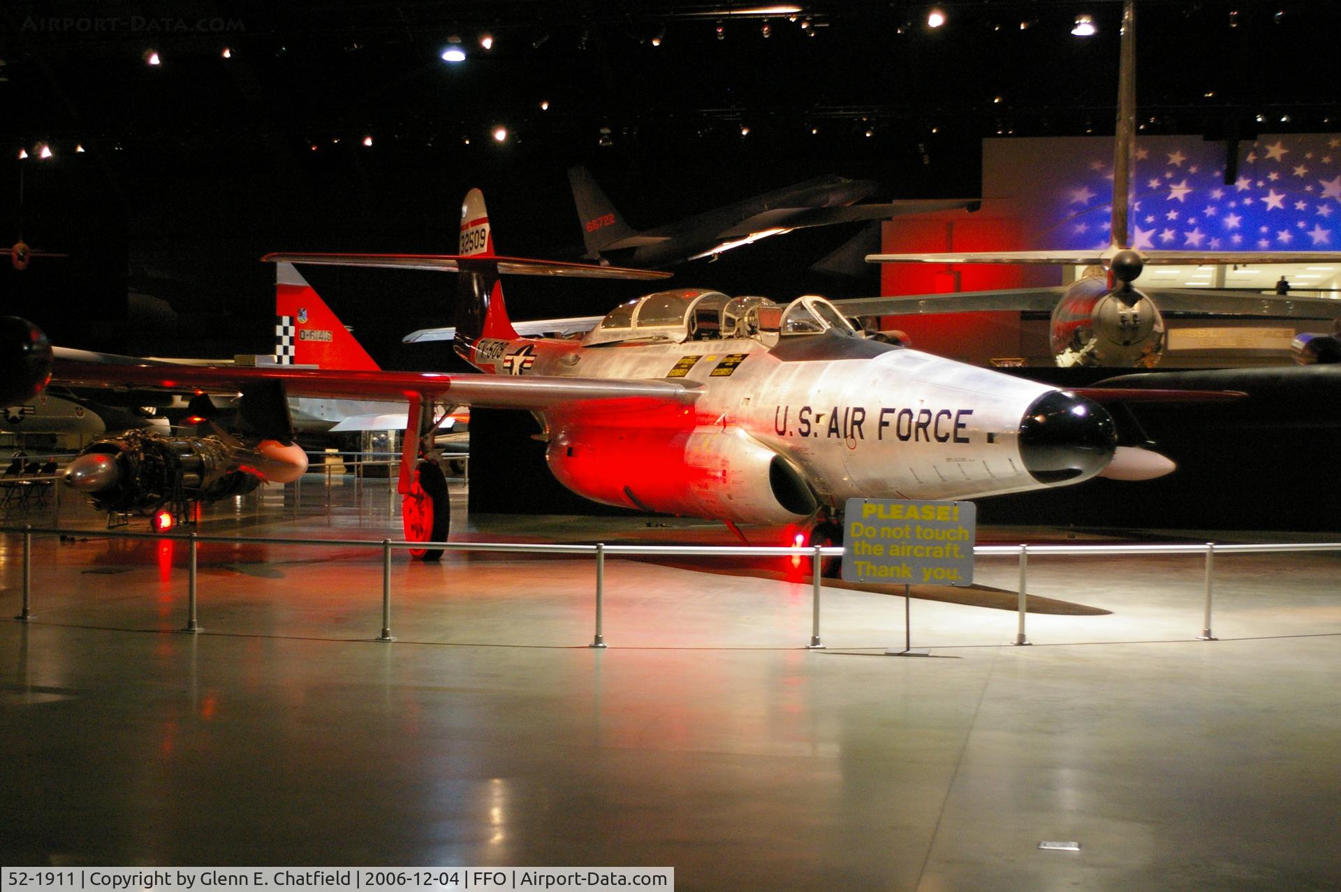 52-1911, 1952 Northrop F-89D Scorpion C/N Not found 52-1911, F-89D at the National Museum of the U.S. Air Force