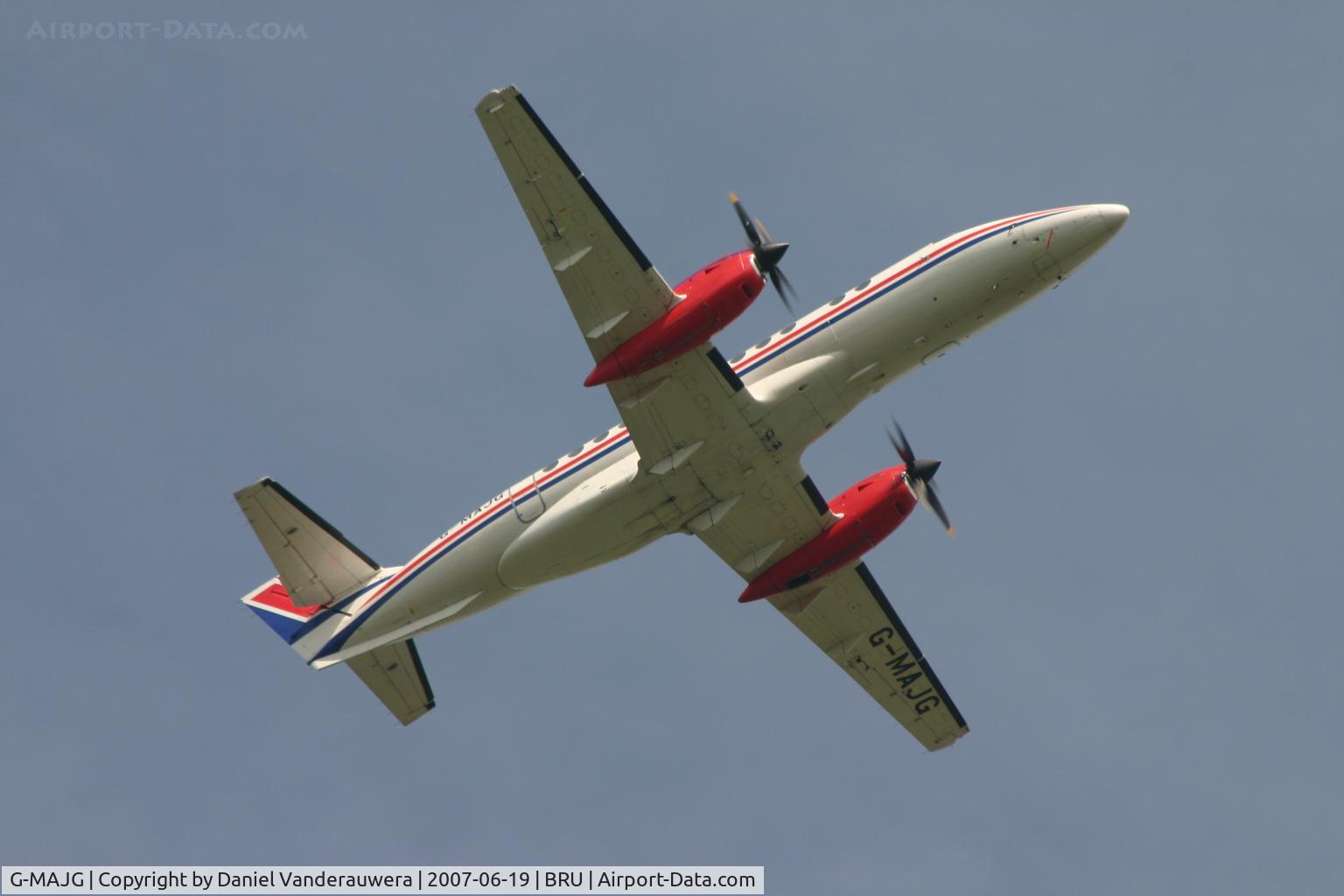 G-MAJG, 1993 British Aerospace Jetstream 41 C/N 41009, taking off from rwy 07R