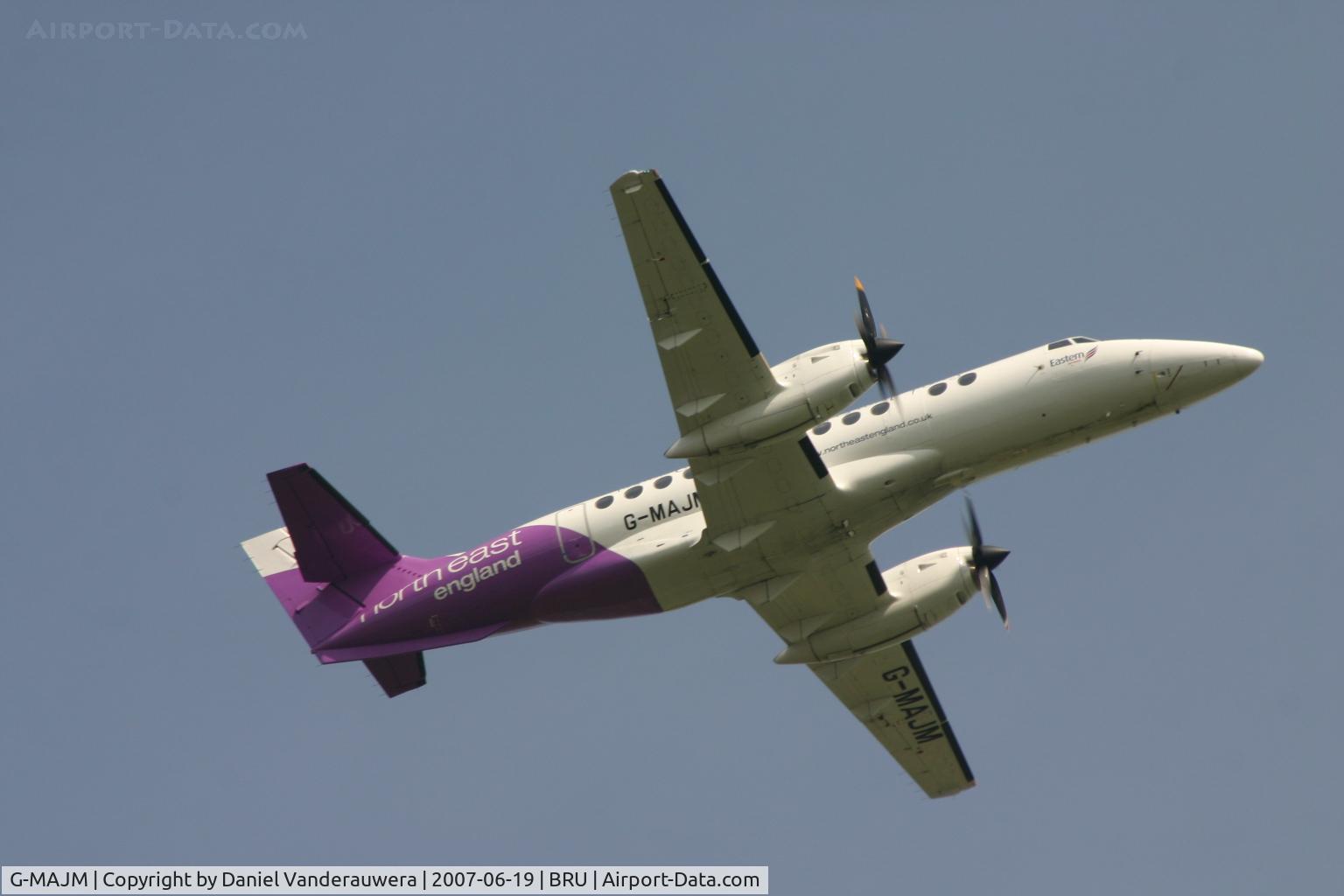 G-MAJM, 1996 British Aerospace Jetstream 41 C/N 41096, taking off from rwy 07R