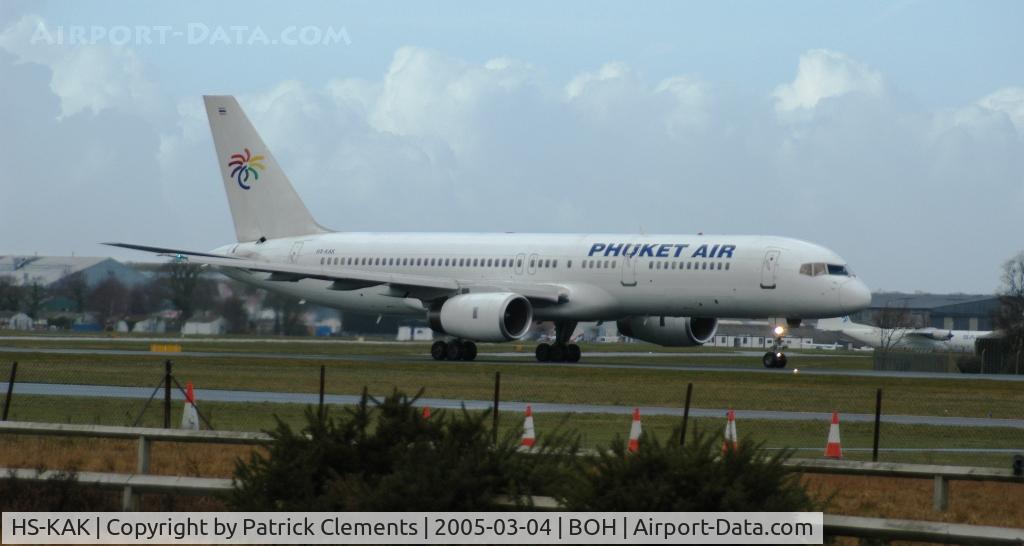 HS-KAK, 1994 Boeing 757-256 C/N 26244, DIVERTED INTO BOH BAD WEATHER