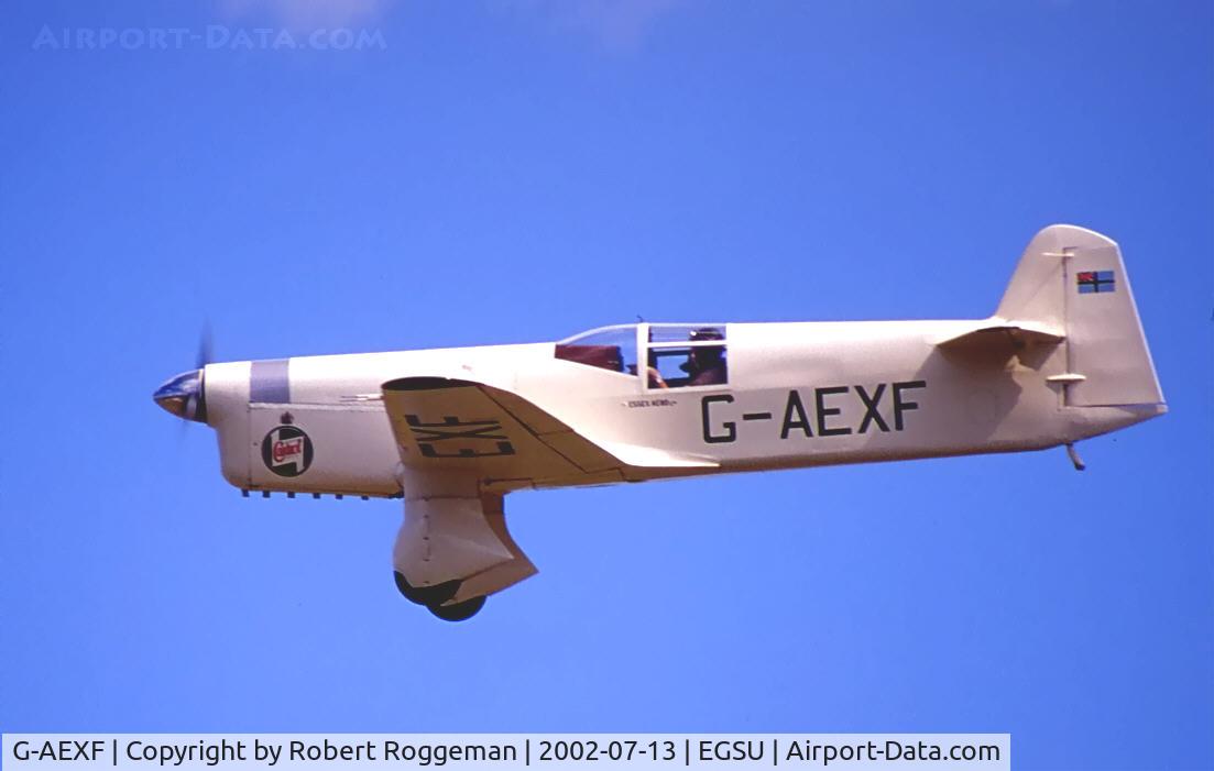 G-AEXF, 1936 Percival E-2H Mew Gull C/N E22, During its display.