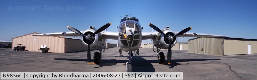 N9856C, 1943 North American TB-25N Mitchell C/N 108-35217, Front View
