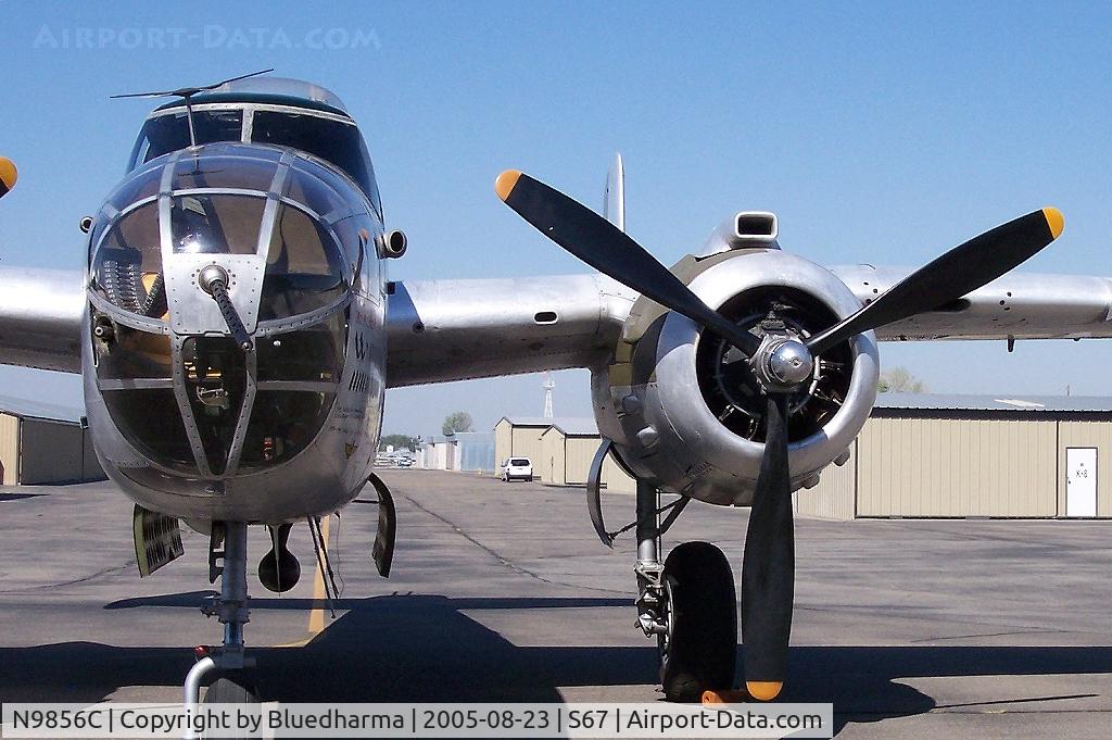 N9856C, 1943 North American TB-25N Mitchell C/N 108-35217, Front View