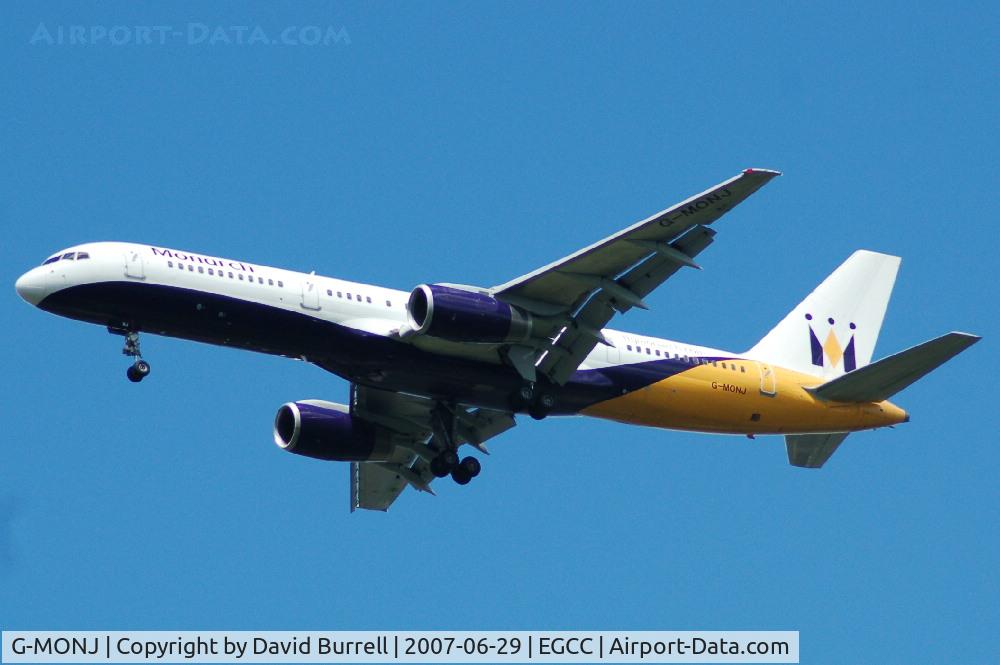 G-MONJ, 1988 Boeing 757-2T7 C/N 24104, Monarch - Landing