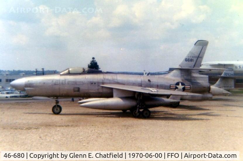 46-680, 1948 Republic XF-91 Thunderceptor C/N Not found 46-680, XF-91 at the old Air Force Museum at Patterson Field, Fairborn, OH