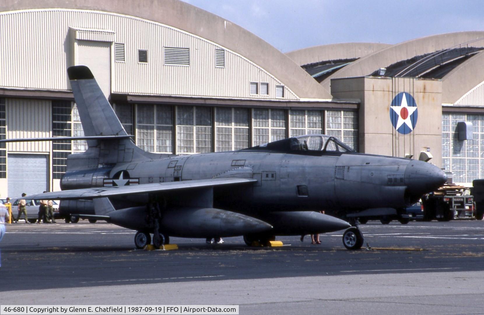 46-680, 1948 Republic XF-91 Thunderceptor C/N Not found 46-680, XF-91 at the National Museum of the U.S. Air Force