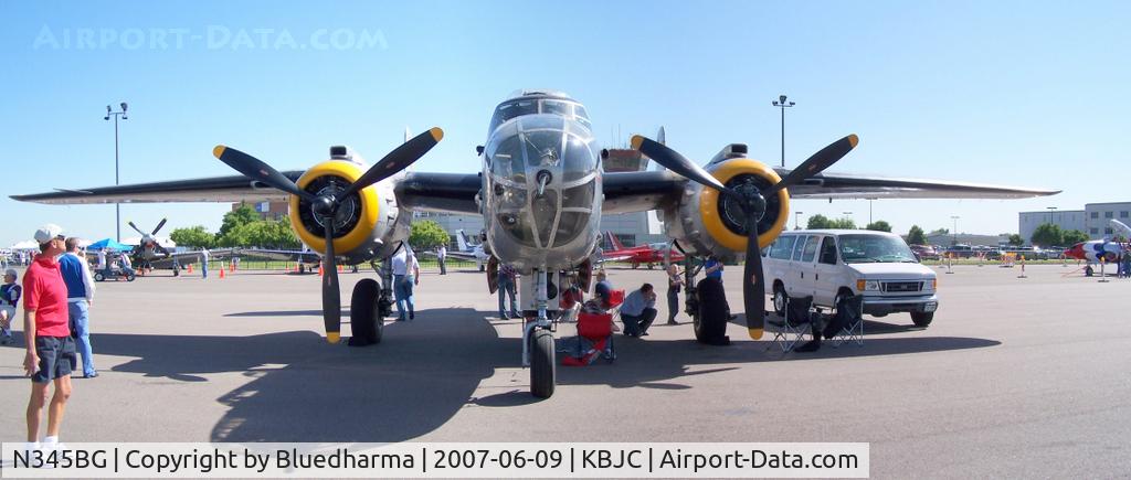 N345BG, 1944 North American TB-25N Mitchell C/N 108-47531, Front View