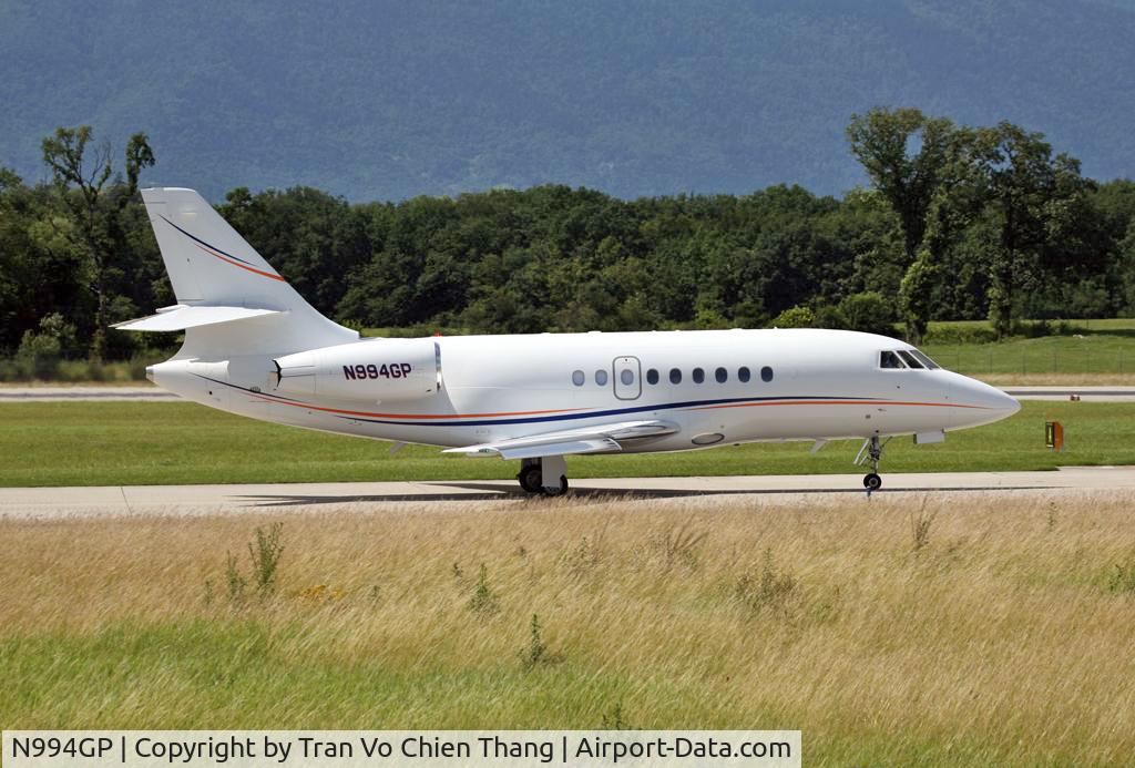 N994GP, 2007 Dassault Falcon 2000EX C/N 105, Seen in LSGG (GVA)