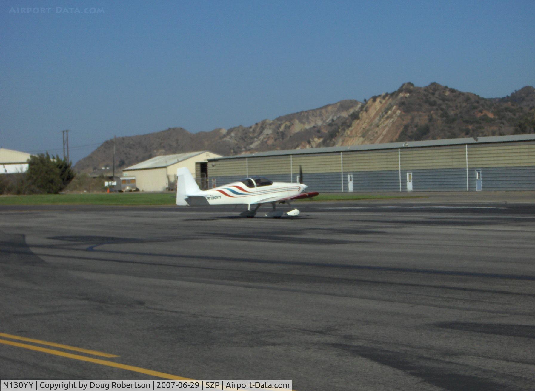 N130YY, 2000 Vans RV-6A C/N 21873, 2000 Wainwright VAN's RV-6A, Lycoming O-36-A1D 180 Hp, takeoff roll rwy 22