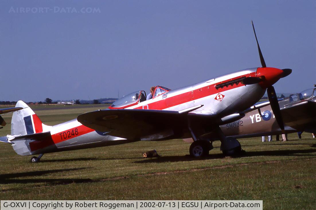 G-OXVI, 1945 Supermarine 361 Spitfire LF.XVIe C/N CBAF.IX.4262, In the line up.