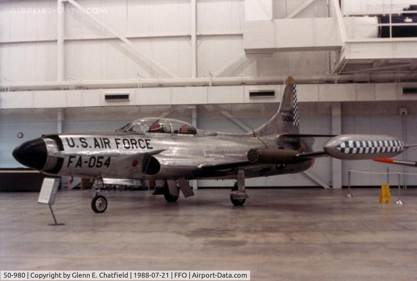 50-980, 1950 Lockheed F-94C-1-LO Starfire C/N 880-8025, F-94C at the National Museum of the U.S. Air Force