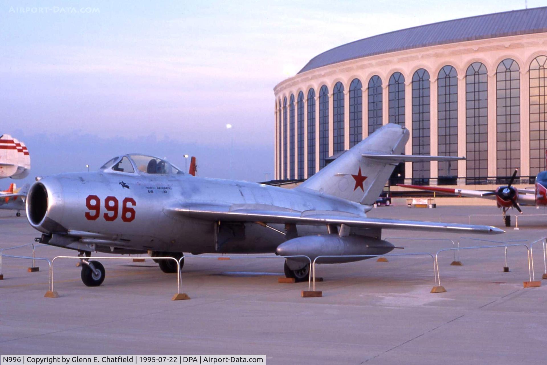 N996, 1950 Mikoyan-Gurevich MiG-15 C/N 122071, Sunrise on Air Show day