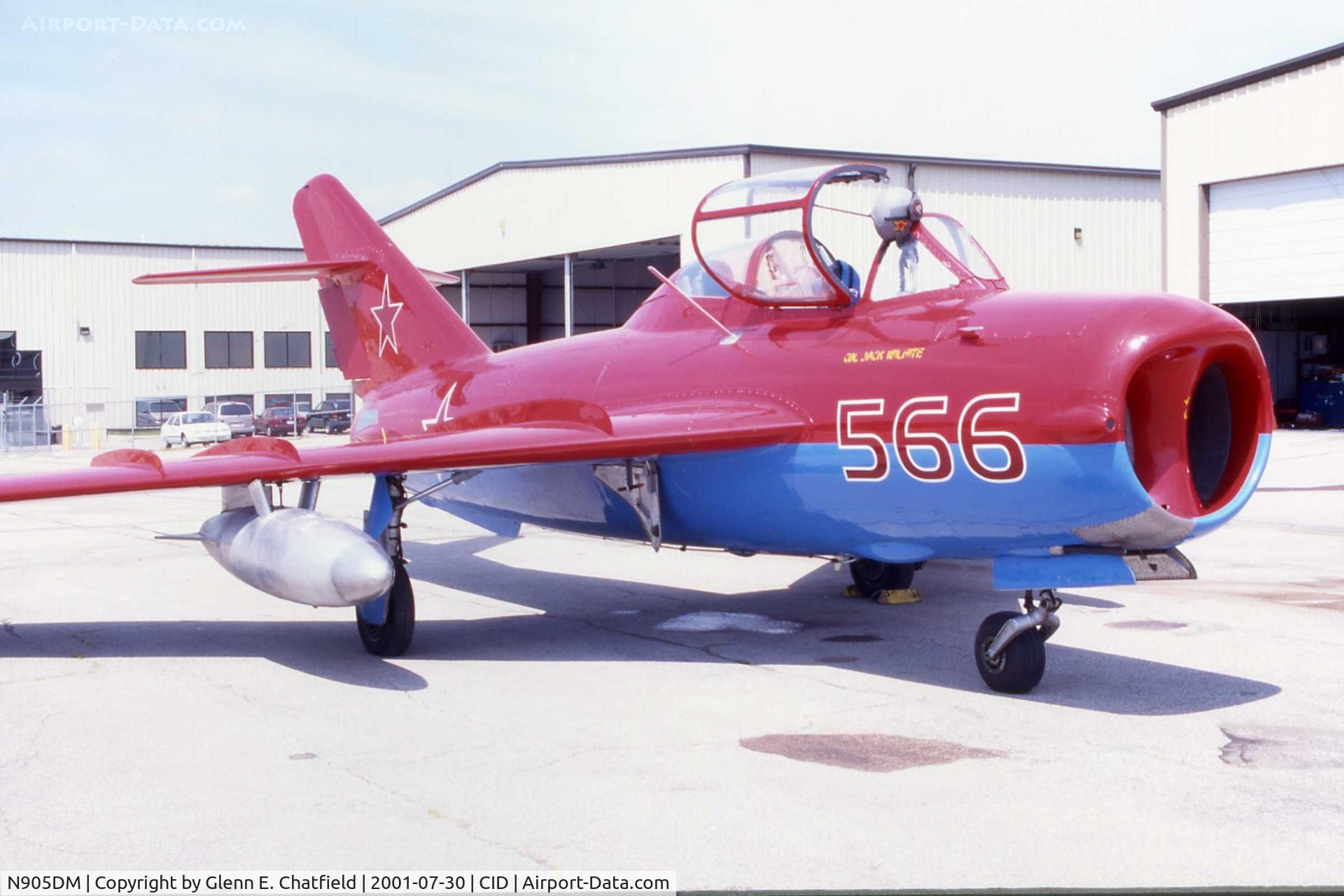 N905DM, 1977 Mikoyan-Gurevich MIG-17T C/N 551604, On a stopover