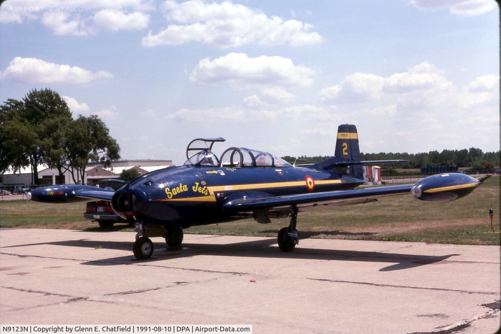 N9123N, 1968 Hispano HA-200 SAETA C/N 20/96, Of the Saeta Jets team