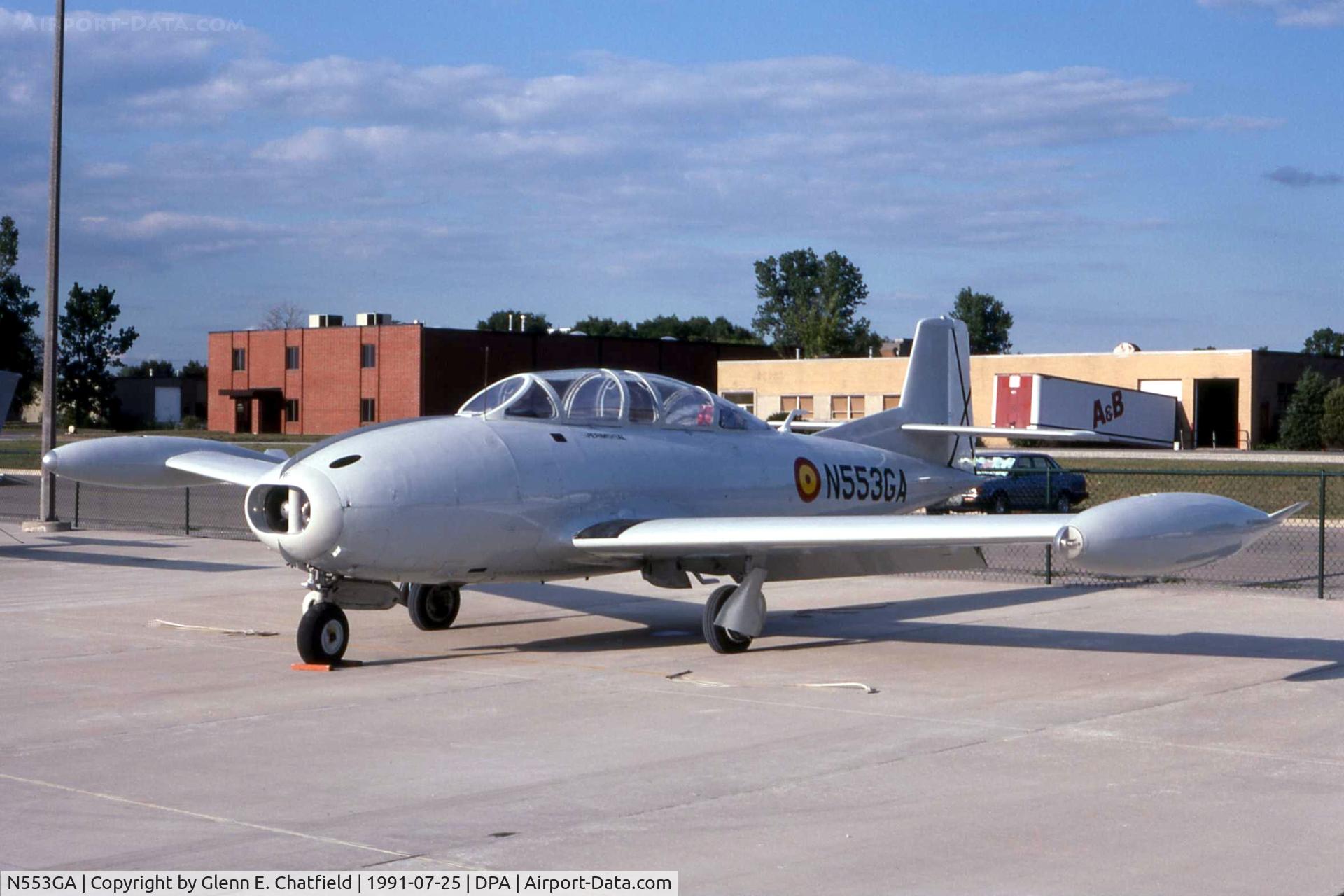N553GA, 1966 Hispano HA-200 SAETA C/N 20/64, Residing at the JA Air Center FBO for some work.