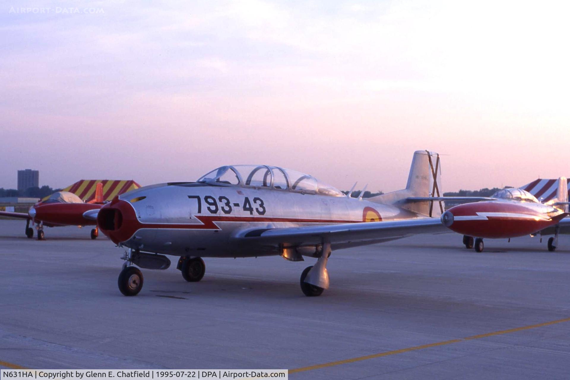 N631HA, Hispano HA-200 SAETA C/N E.14A-31, Sunrise on Air Show day