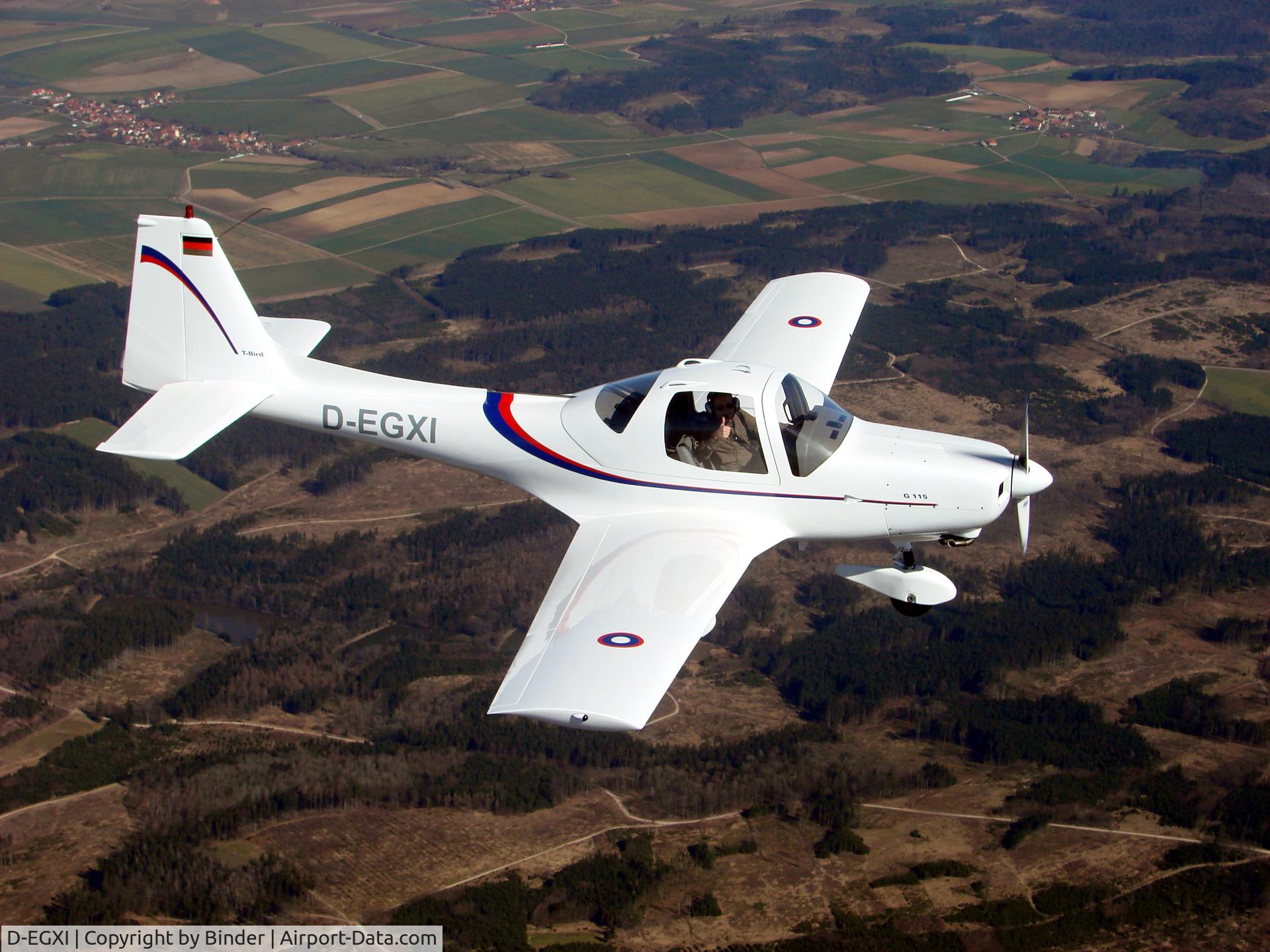 D-EGXI, 1988 Grob G-115 C/N 8029, Air to Air