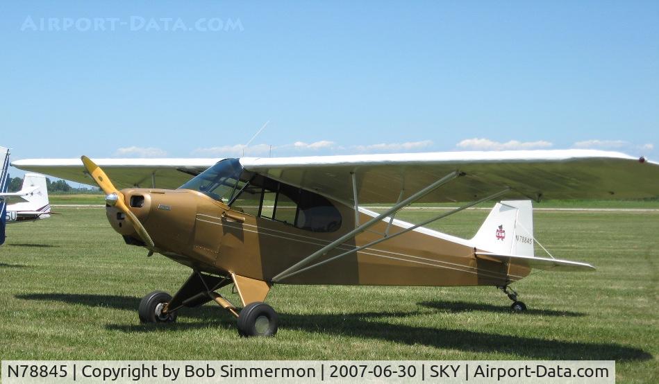 N78845, 1948 Piper PA-11 Cub Special C/N 11-1652, Fly-in at Sandusky, OH