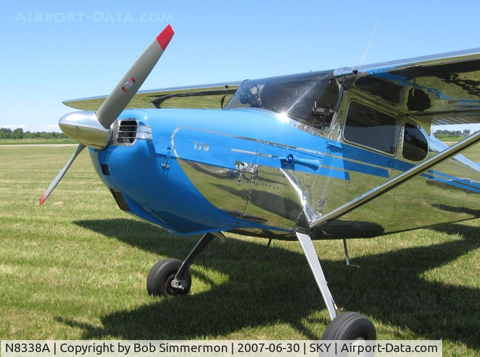 N8338A, 1952 Cessna 170B C/N 25190, Fly-in at Sandusky, OH