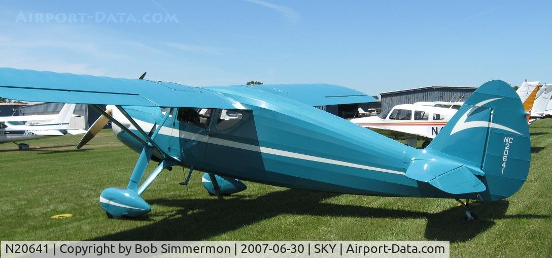 N20641, 1938 Fairchild 24 K C/N 3318, Fly-in at Sandusky, OH