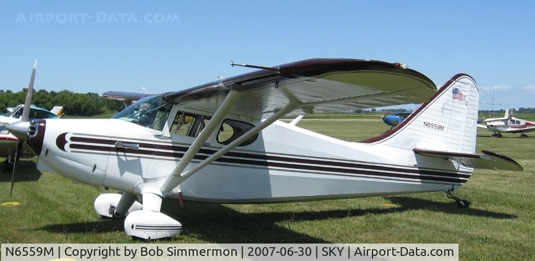 N6559M, 1948 Stinson 108-3 Voyager C/N 108-4559, Fly-in at Sandusky, OH
