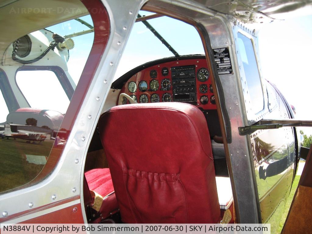 N3884V, 1949 Cessna 195 C/N 7353, Fly-in at Sandusky, OH